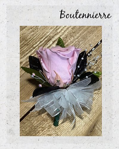 Pink Rose Boutenniere