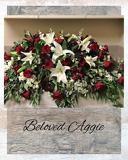 The Beloved Aggie Casket Spray