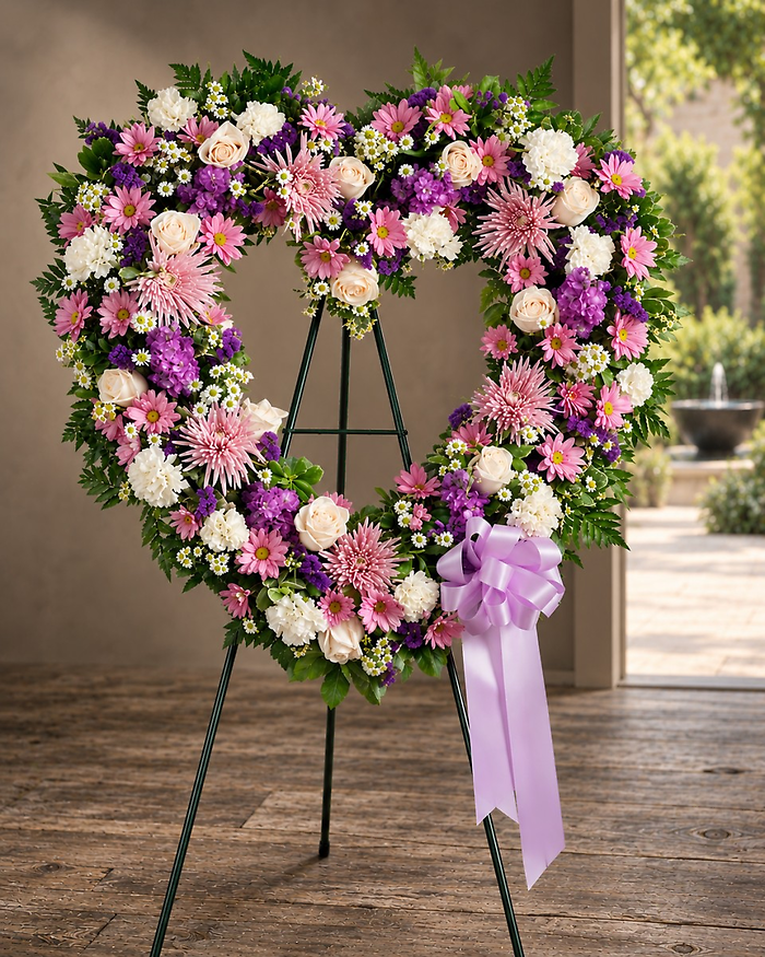 A Walk in the Lavender Fields ~ Memorial Heart