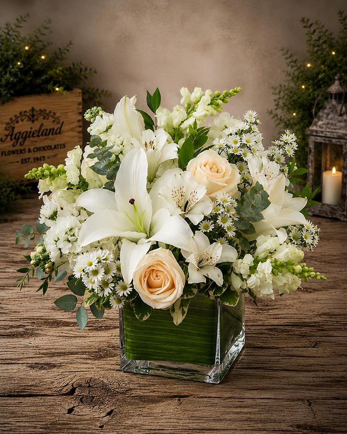 Comfort and Peaceful Blossoms - White