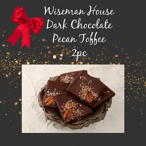 Wiseman House Dark Chocolate Pecan Toffee 2 pc