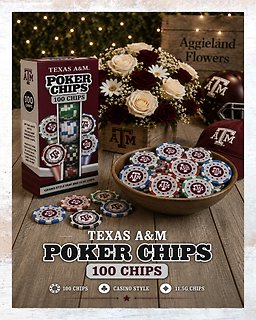 Texas A&M Poker Chips 100 Chips