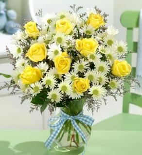 Baby Boy Rose Bouquet