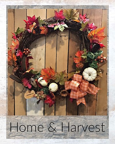 Home & Harvest Wreath 24\"