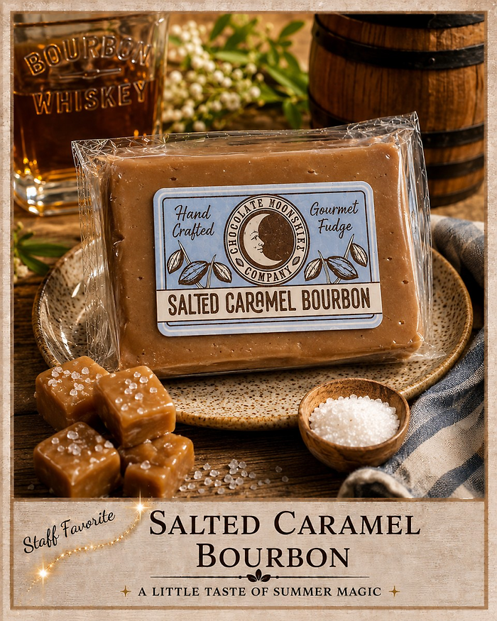 Salted Caramel Bourbon Fudge