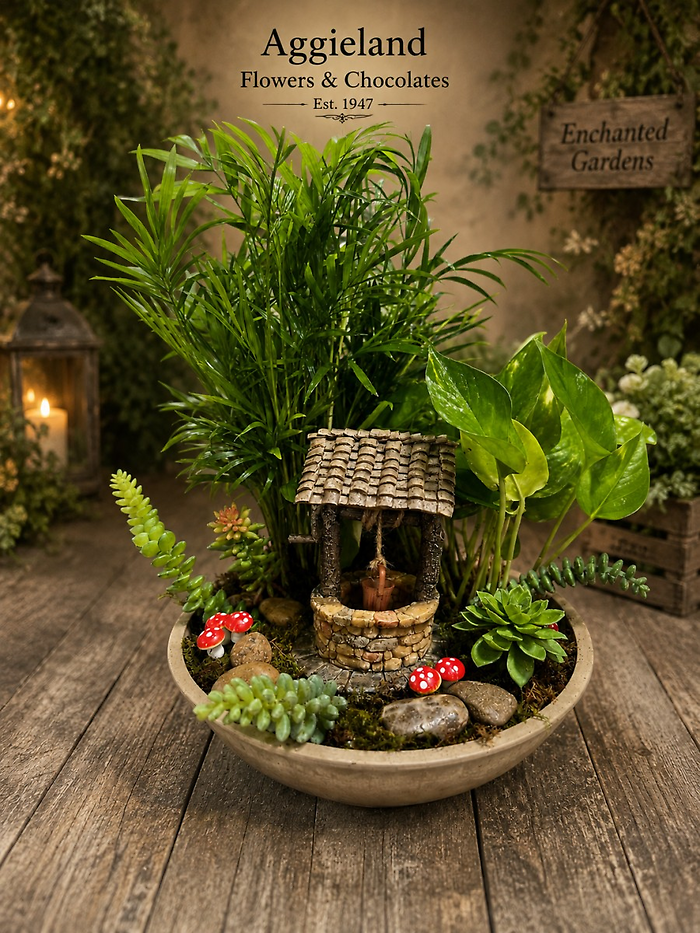 Wishing Well Green ~ The Enchanted Dish Gardens