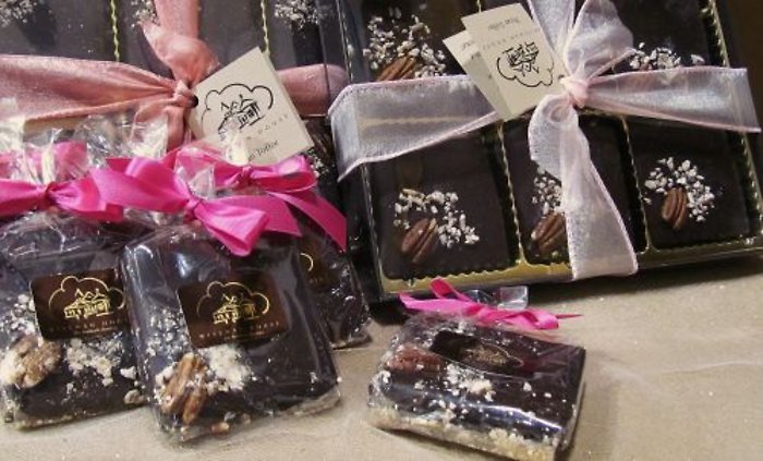 Dark Chocolate Pecan Toffee 2 Pc