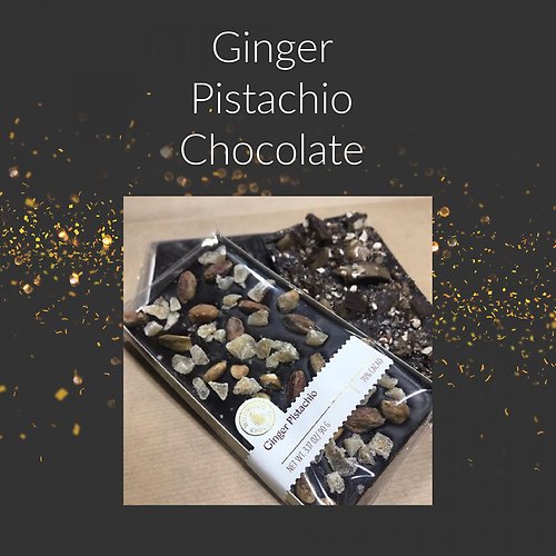 Wildwood Ginger Pistachio Chocolate Bar
