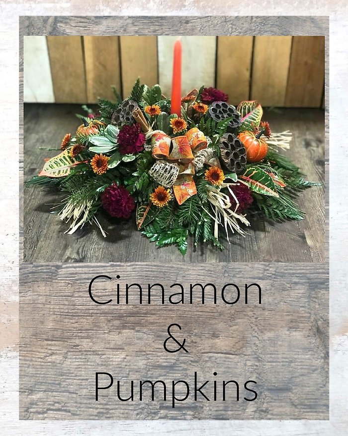 Cinnamon & Pumpkins Centerpiece