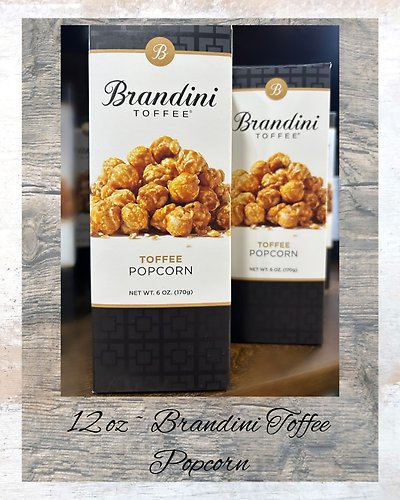 Brandini ~ 12 oz Toffee Popcorn (no nuts)