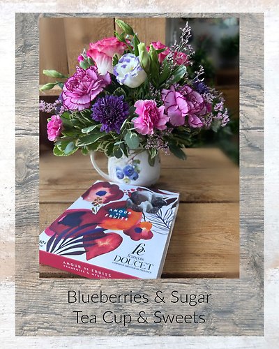 Blueberries & Sugar Tea Cup and Sweets