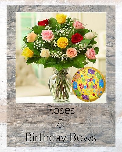 Roses & Birthday Bows