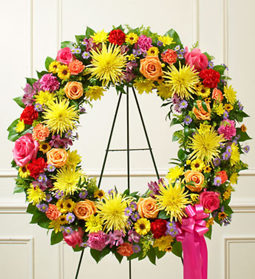 Serenity Wreath - A Bright Garden Path