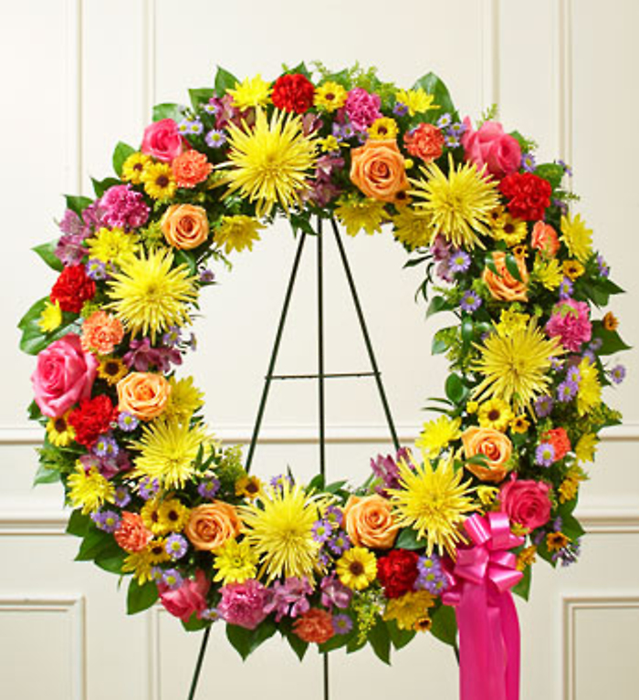 Serenity Wreath - A Bright Garden Path