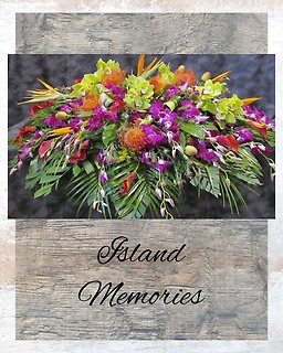 Island Memories Casket Spray