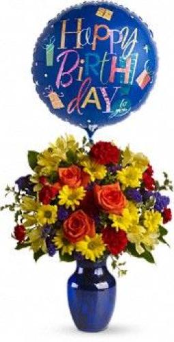 Best Birthday Bouquet, Balloon & Treat