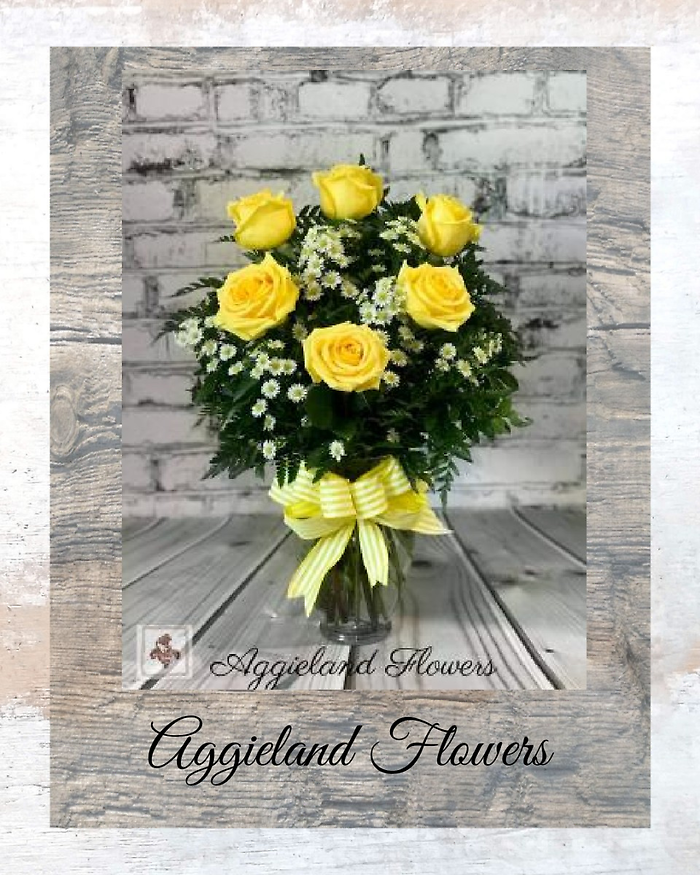 Designers Choice - Half Dozen Roses
