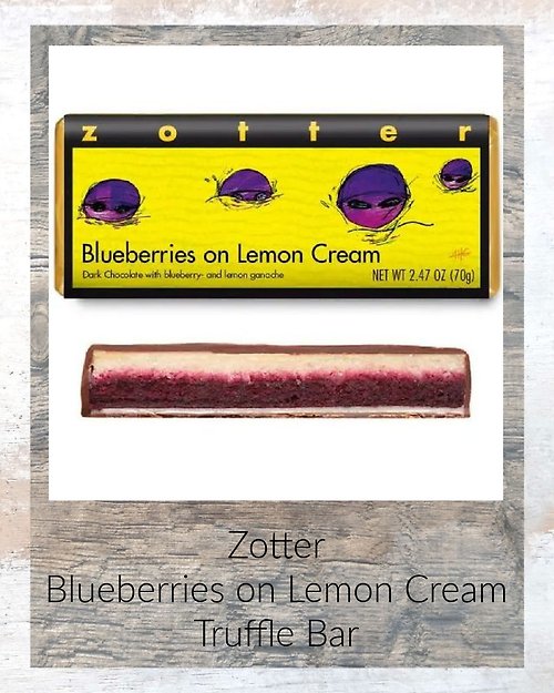 Zotter - Blueberries on Lemon Cream Truffle Bar
